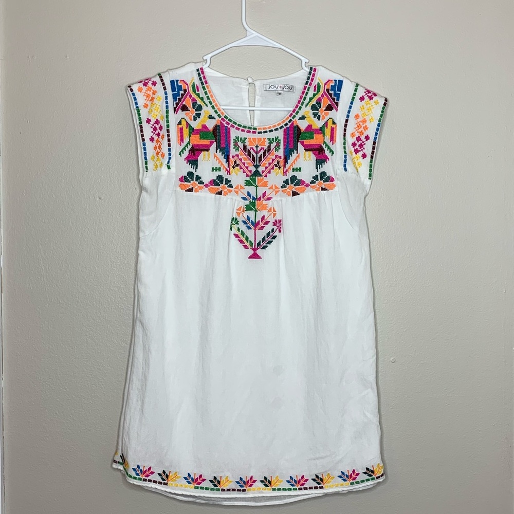 Joy Joy | Colorful embroidered dress